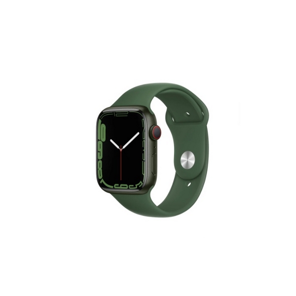 Apple Watch Series 7 GPS + Cellular 45mm Green Aluminium Case with Clover Sport Band